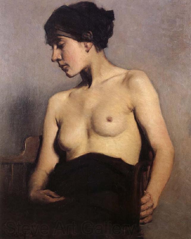 Hugh Ramsay Seated nude